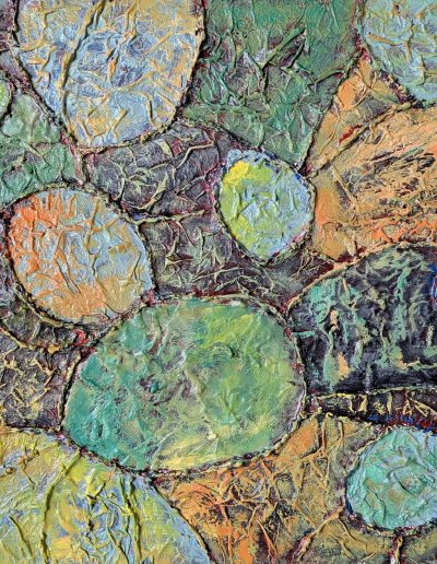 "Circulation", acrylic abstract painting by artist, Lee Ann Thill