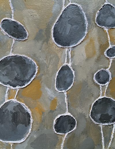 "Offshoots", acrylic abstract painting by artist, Lee Ann Thill